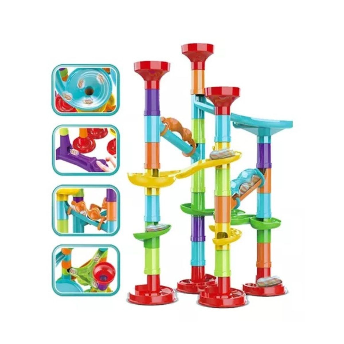 Pista De Corrida Labirinto Rola Bola 50 Peças - Ark Toys Pista De Corrida Labirinto Rola Bola 50 Peças - Ark Toys